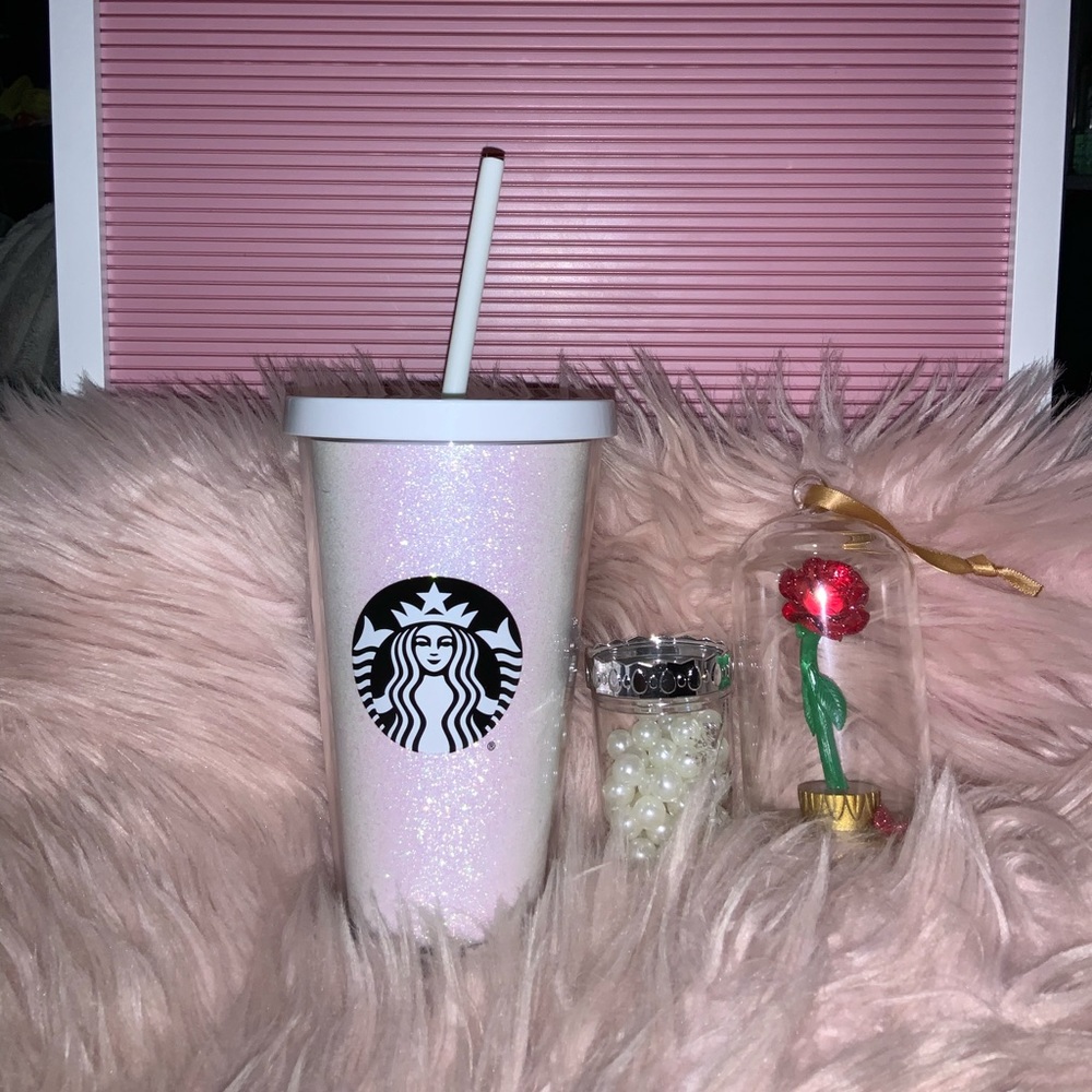 Starbucks white glitter 2017 tumbler